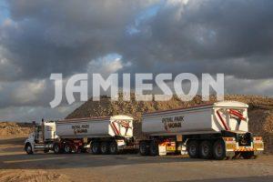 Jamieson Heavy Duty Steel Tri-Axle Side Tipper Road Train