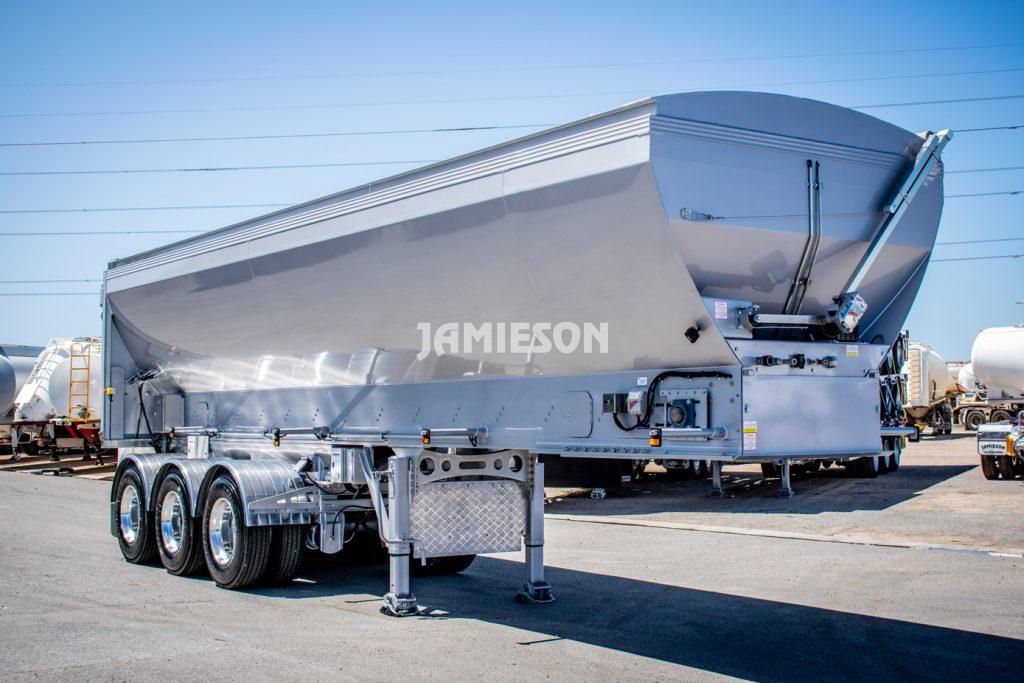Jamieson HDV (Horizontal Discharge Vehicle) Live Bottom Trailer - Tri Axle