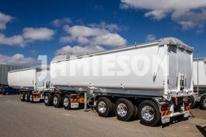 Steel Tipper Road Train Combination with Tri-Axle Dolly