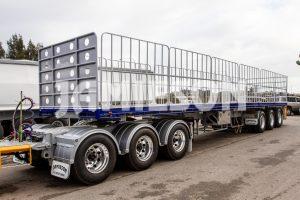 Jamieson Flat Deck Trailer Road Train Configuration - With Tri-Axle Dolly