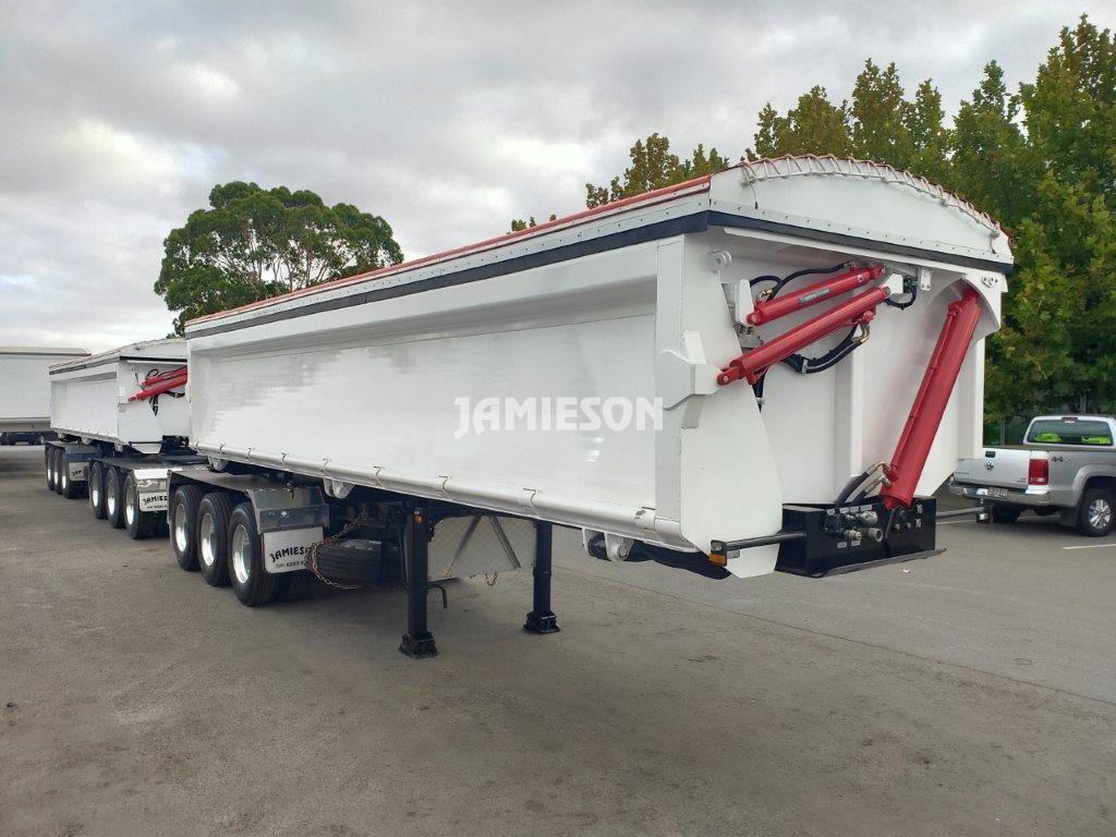 Jamieson Heavy Duty Steel Tri-Axle Side Tipper Road Train