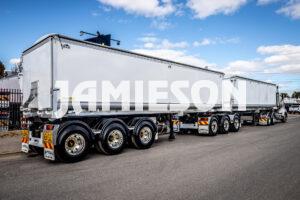Jamieson Ultra-Light Steel A-Double (Road Train) Rear Chassis Tipper / Slider Combination